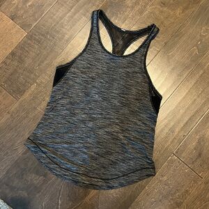 Lululemon grey heather racerback tank with mesh back